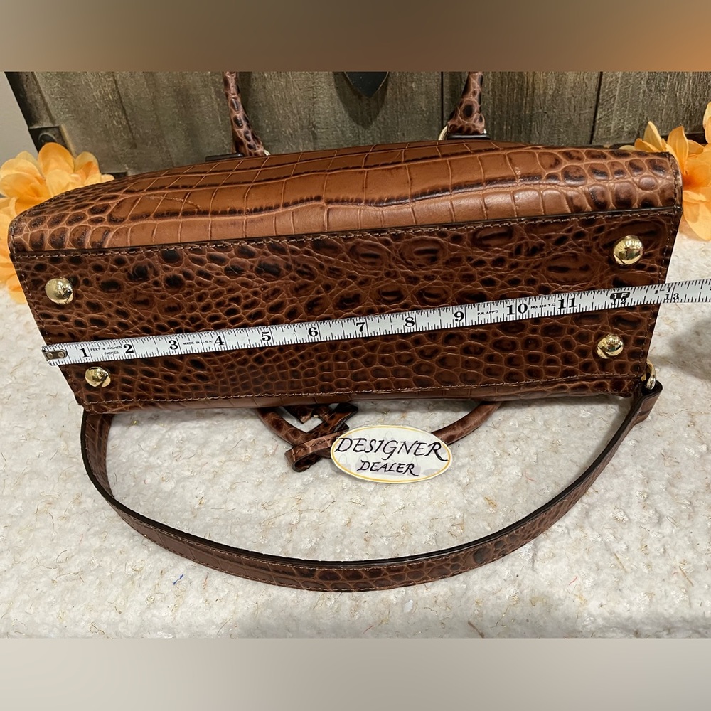 Authentic MICHAEL KORS Croc Embossed Hamilton Satchel VGC! - Picture 10 of 12